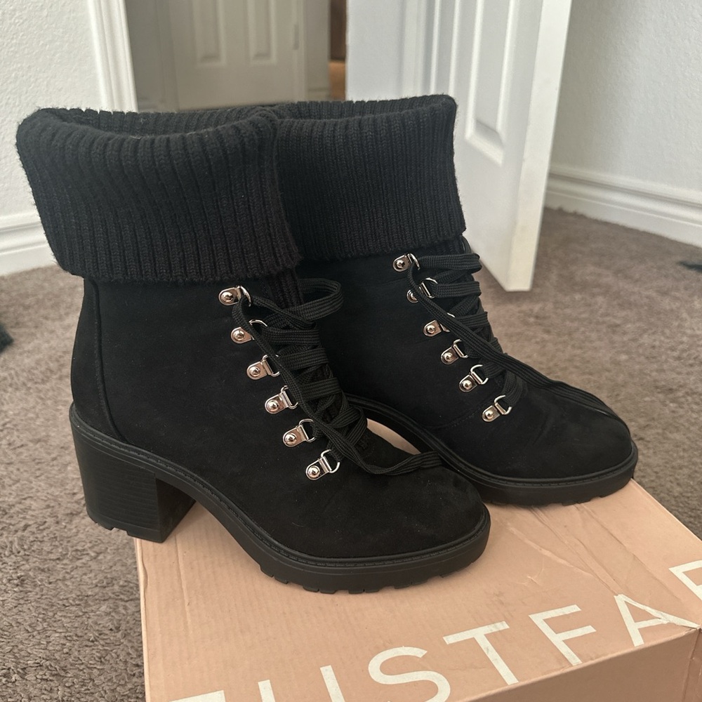 Black ankle boots